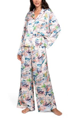 Midnight Bakery Midnight Bakery Print Satin Pajamas