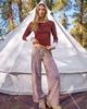 Midnight Lunch Midnight Lunch Josie Lounge Pant in Cabin Sky, Women's at Urban Outfitters - 1