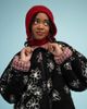 Midnight Lunch Midnight Lunch Reversible Jacket in Black Floral, Women's at Urban Outfitters - 4