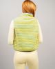 Midnight Lunch Midnight Lunch Stripe Vest Jacket in Blue/Yellow, Women's at Urban Outfitters - 4