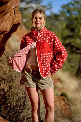 Midnight Lunch Midnight Lunch Teton Jacket in Signature Red, Women's at Urban Outfitters