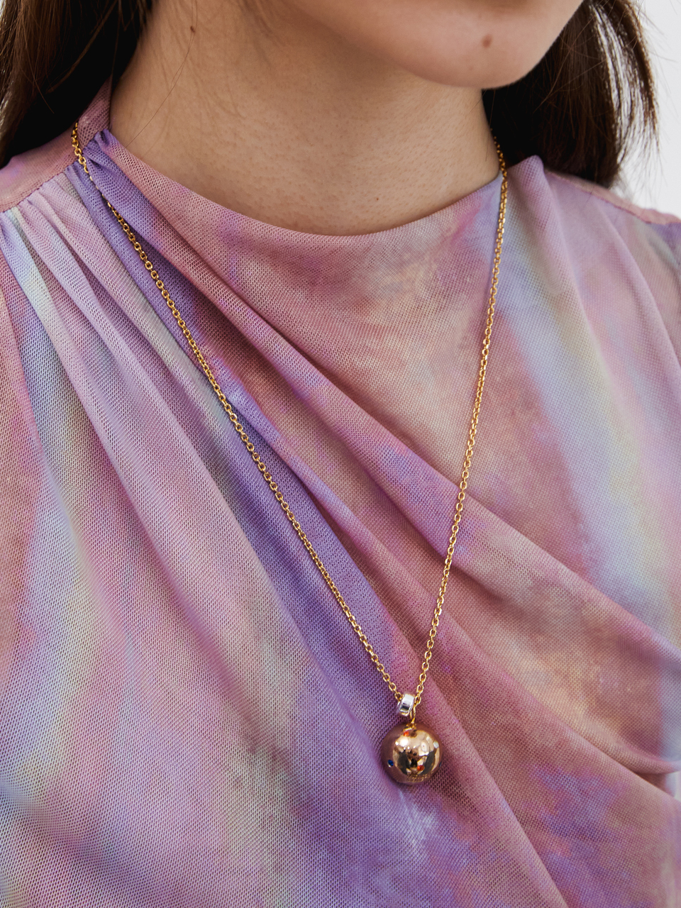 MIDNIGHT MOMENT Cosmic Big Necklace_Gold