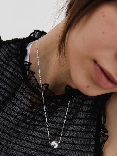MIDNIGHT MOMENT Cosmic Pierce Necklace_Silver