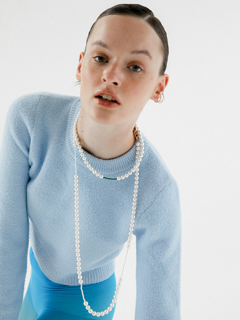 MIDNIGHT MOMENT Fullbody Long Pearl Necklace