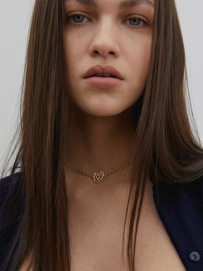 MIDNIGHT MOMENT Love Symbol Necklace_Gold