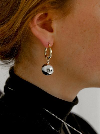 MIDNIGHT MOMENT Sphere Hoop Earrings - Mix