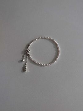 MIDNIGHT MOMENT Standard Thin Pearl Bracelet