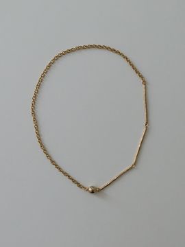 MIDNIGHT MOMENT Three Bar Necklace - Gold