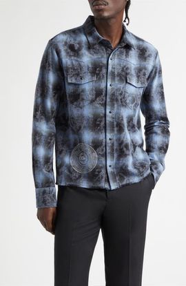 MIDNIGHT RODEO MIDNIGHT RODEO Laurel Canyon Plaid Flannel Graphic Shirt