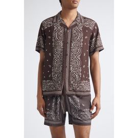 MIDNIGHT RODEO MIDNIGHT RODEO x La Porte Bandana Print Camp Shirt