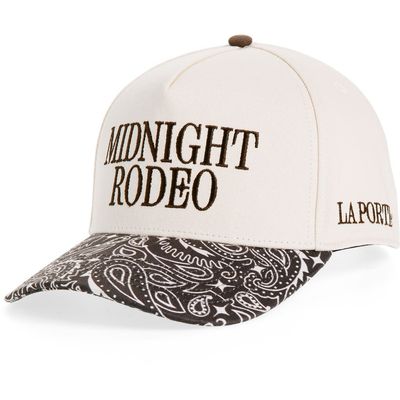 MIDNIGHT RODEO MIDNIGHT RODEO x La Porte Paisley Cotton Twill Baseball Cap