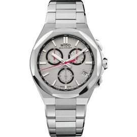 MIDO MIDO Multifort 8 Grey One Crown Chronograph Automatic Bracelet Watch, 40mm
