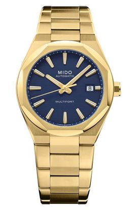 MIDO MIDO Multifort 8 One Crown Automatic Goldtone Bracelet Watch, 40mm
