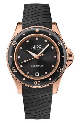 MIDO MIDO Ocean Star Rubber Strap Watch, 36.5mm