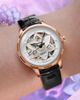 MIDO MIDO Rainflower Blossom Skeleton Automatic Leather Strap Watch, 34mm - 2