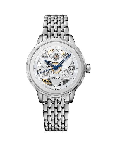 Mido Mido Rainflower Blossom Skeleton Automatic Watch, 34mm