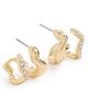 Mignonne Gavigan Mignonne Gavigan Alva Earrings Gold/Clear One - 1