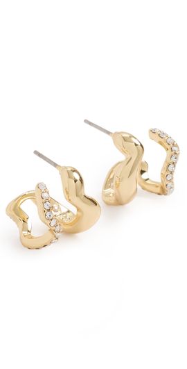 Mignonne Gavigan Mignonne Gavigan Alva Earrings Gold/Clear One