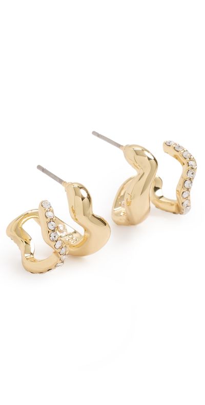 Mignonne Gavigan Mignonne Gavigan Alva Earrings Gold/Clear One