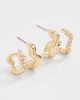 Mignonne Gavigan Mignonne Gavigan Alva Earrings Gold/Clear One - 3