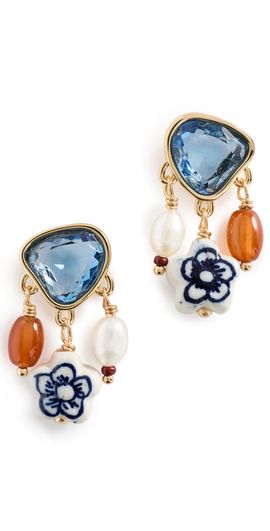 Mignonne Gavigan Mignonne Gavigan Ribeira Earrings Blue Multi One