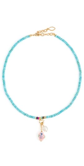 Mignonne Gavigan Mignonne Gavigan Whimsy Necklace Turquoise One