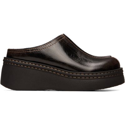 Miista Miista Brown Mego Mule Flats
