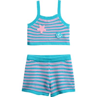 Miken Swim Miken Swim Kids' Stripe Cover-Up Tank & Shorts Set
