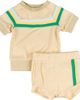 Miki Miette Miki Miette Carlo Stripe Short Sleeve Pullover & Shorts Set - 1