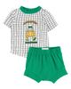 Miki Miette Miki Miette Christopher Stripe Cotton Graphic T-Shirt & Shorts Set - 1