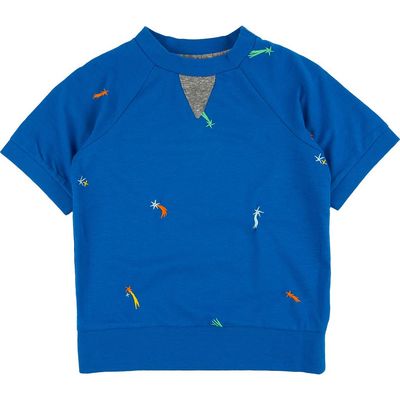 Miki Miette Miki Miette Kids' Iggy Stargazer Embroidered Short Sleeve Sweatshirt 