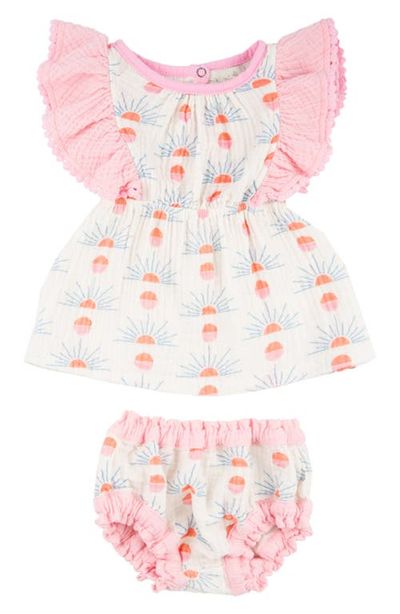 Miki Miette Miki Miette Mia Cotton Ruffle Tank & Bloomers Set
