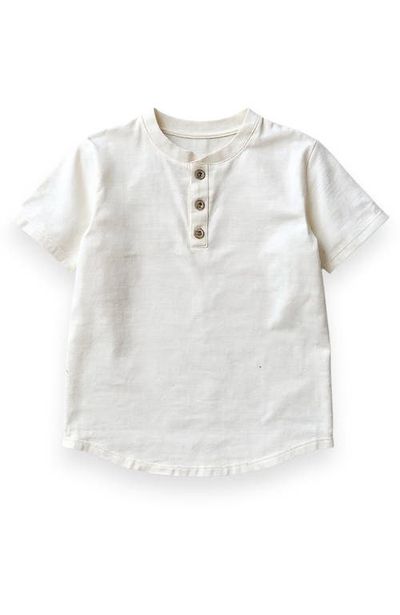 Miki Miette Miki Miette Pauli Cotton Blend Short Sleeve Henley