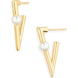 Mikimoto Mikimoto Akoya Pearl Triangular Earrings