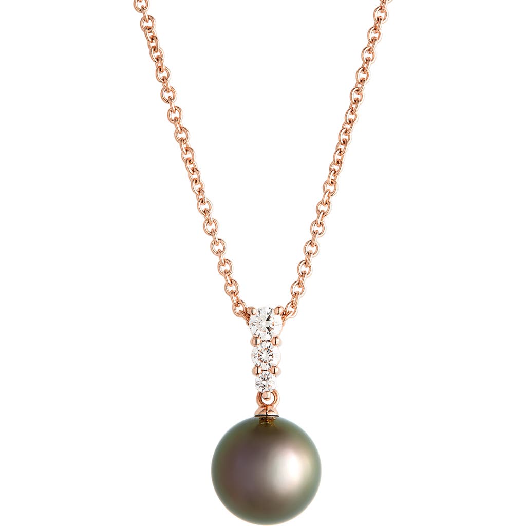 Mikimoto Mikimoto Morning Dew Cultured Pearl & Diamond Pendant Necklace