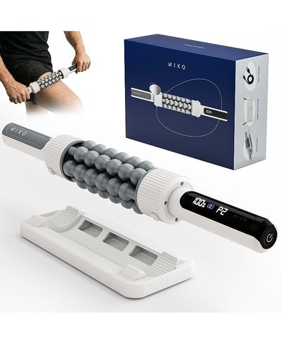Miko Miko Swift Hands-Free Rolling Percussive Massager for Muscle Recovery, Tension Relief, and Relaxation
