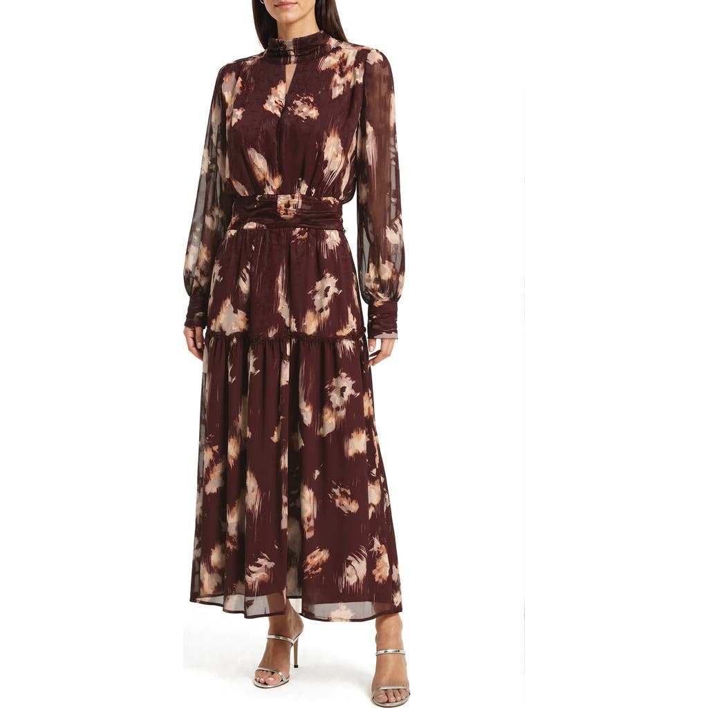 Mila Mae Mila Mae Long Sleeve Floral Maxi Dress