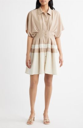 Mila Mae Mila Mae Pleated Shirtdress