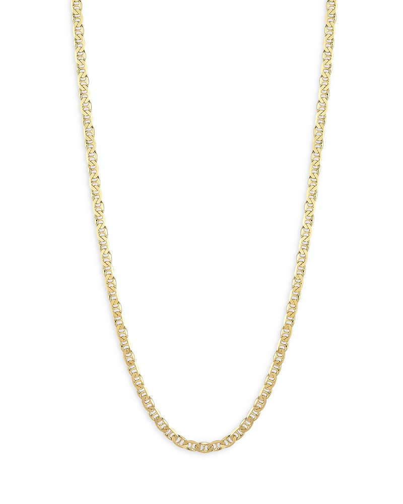 Milanesi And Co Milanesi And Co 18K Yellow Gold on Sterling Silver 6mm Mariner Link Chain Necklace, 20