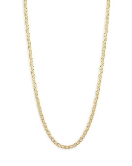 Milanesi And Co Milanesi And Co 18K Yellow Gold on Sterling Silver 6mm Mariner Link Chain Necklace, 20
