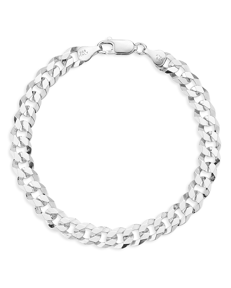 Milanesi And Co Milanesi And Co Men's Sterling Silver 7mm Curb Chain Bracelet