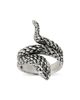 Milanesi And Co Milanesi And Co Men's Sterling Silver Scaled Snake Coil Ring - 1
