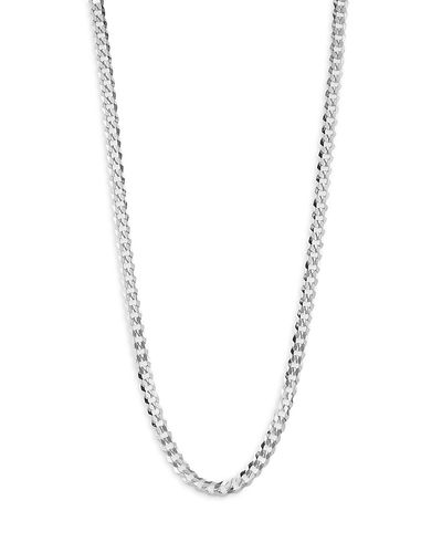 Milanesi And Co Milanesi And Co Sterling Silver Curb Chain Necklace 5mm, 24