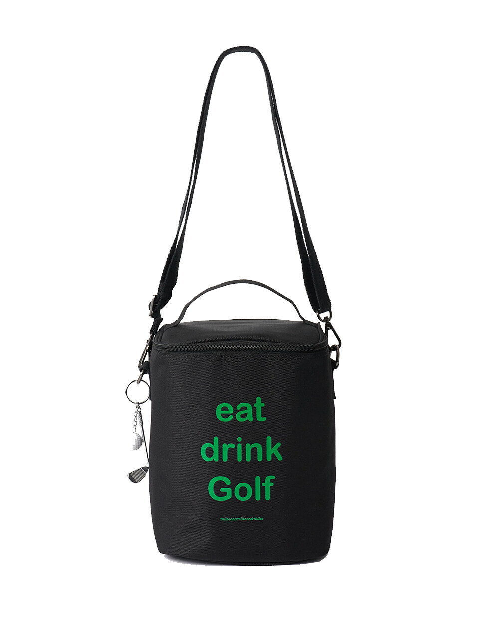 miles and miles and miles Golf Tote Storage Bag - Black