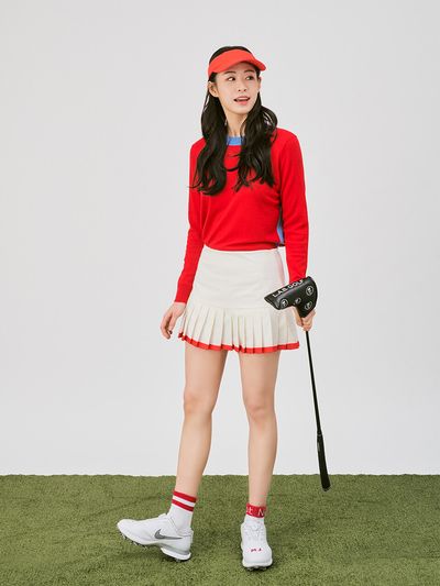 miles and miles and miles Pleats Pleats Skirt_White