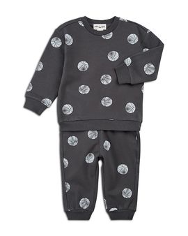 Miles The Label Miles The Label Boys' Basketball Print Jogger Set