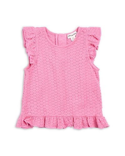 Miles The Label Miles The Label Girls' Sleeveless Textured Knit Top