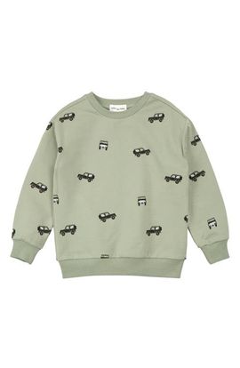 MILES THE LABEL MILES THE LABEL Kids' Off-Road Print Organic Cotton Graphic Sweater