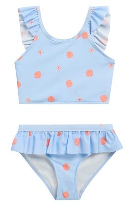 MILES THE LABEL MILES THE LABEL Kids' Ruffle Two-Piece Swimsuit