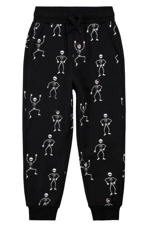 MILES THE LABEL MILES THE LABEL Kids' Skeleton Print Knit Jogger Pants